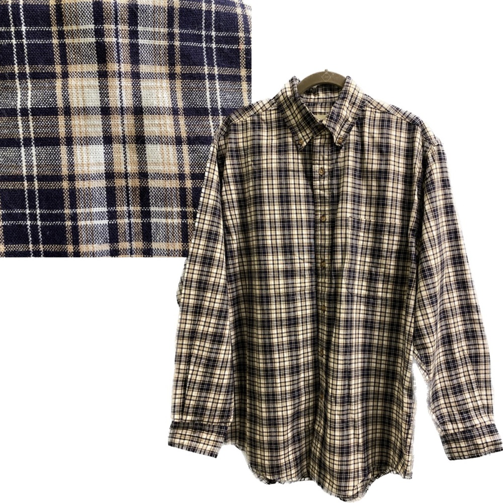 NWT Eddie Bauer Men’s Long-sleeve Plaid Shirt